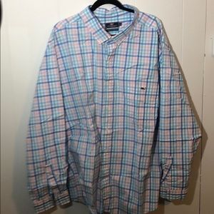 Vineyard vines check shirt big and tall